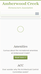 Mobile Screenshot of amberwoodhoa.net