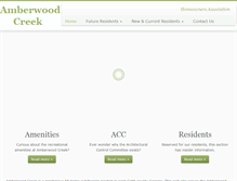 Tablet Screenshot of amberwoodhoa.net